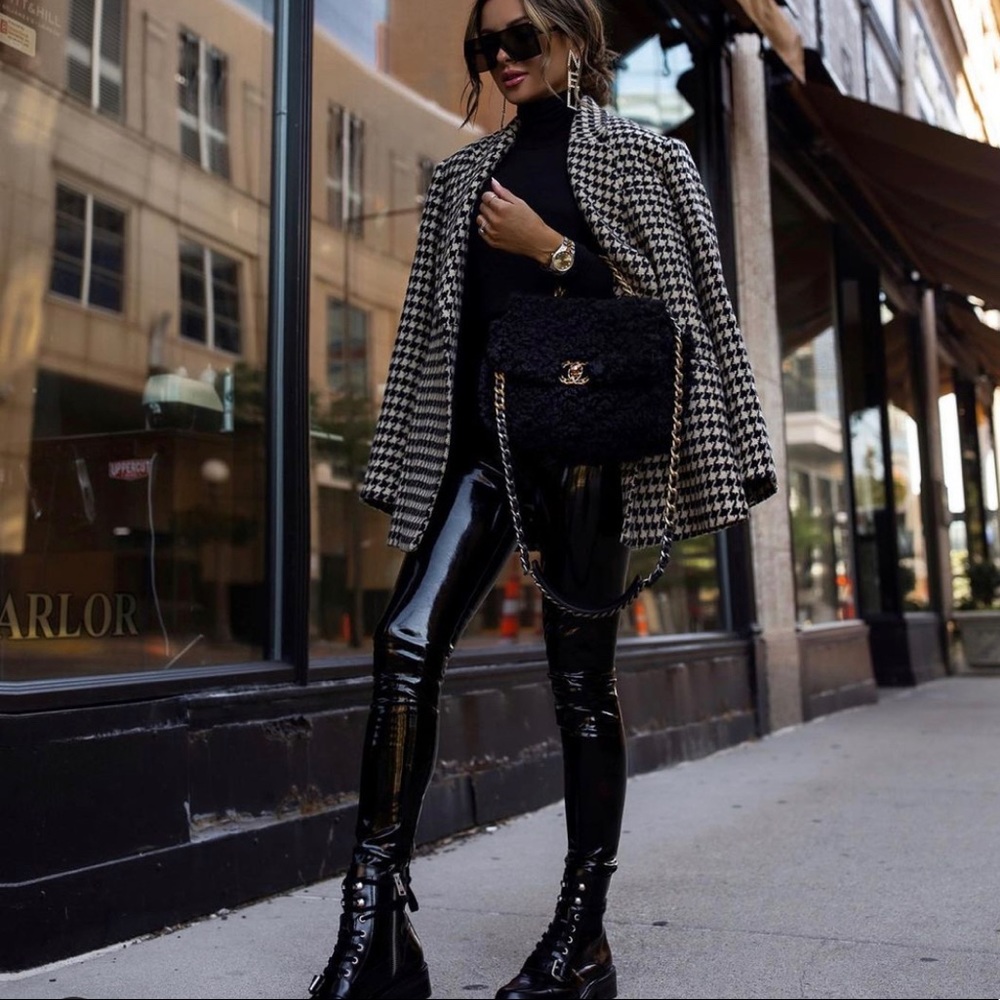 High Waisted Vinyl Pant